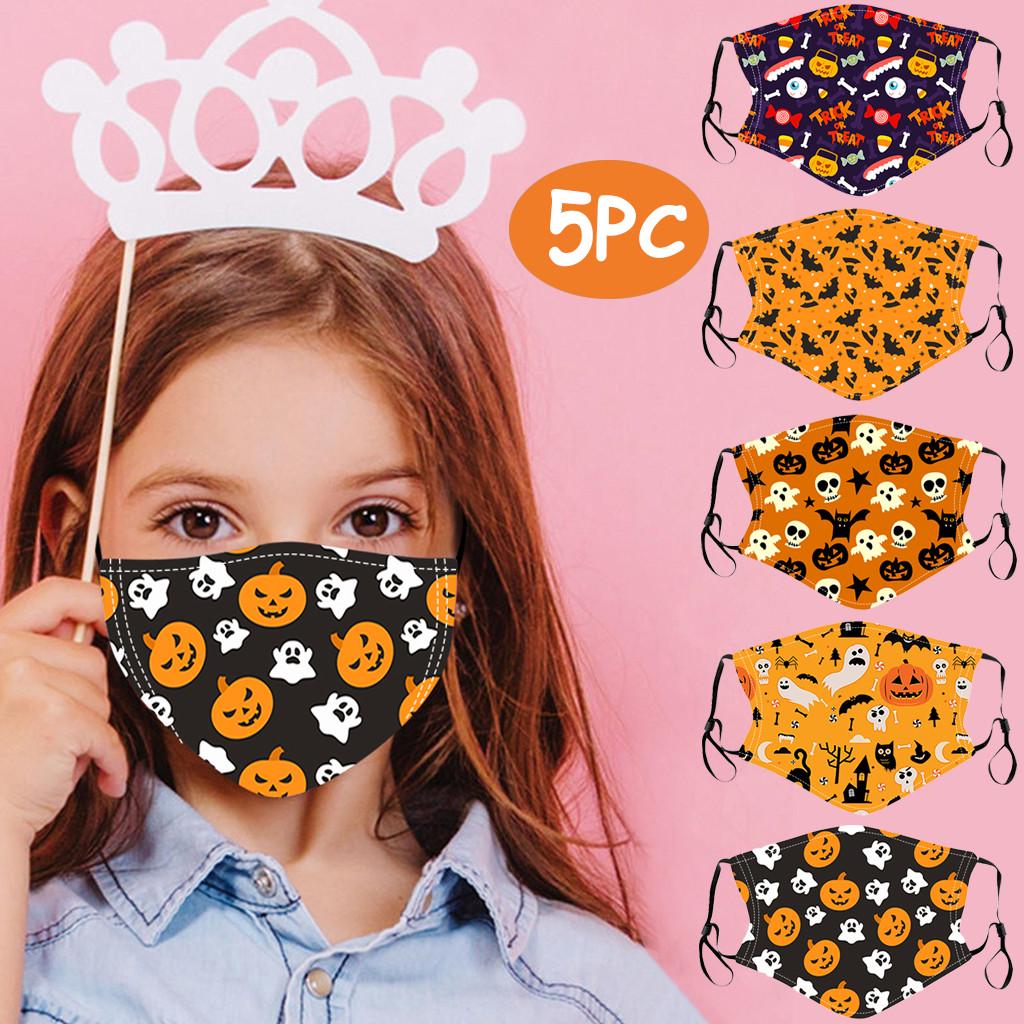 Buy 5PC Kids Children Outdoor Halloween Mouth Masks Protection Face