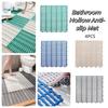 Quick-Dry Shower Mat Drainage Bathroom Mat Square Floor Mat  Swimming Pool