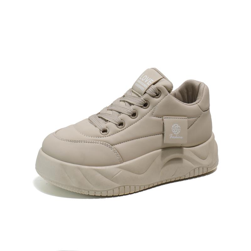 

Обувь для женщин на весну, новые студенческие универсальные туфли на толстой подошве, белые туфли, повседневная обувь 35