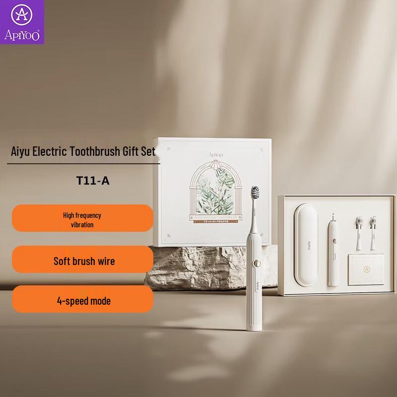 

ApiYoo T11-A Sonic Electric Toothbrush Gift Set CN plug (adapter included)