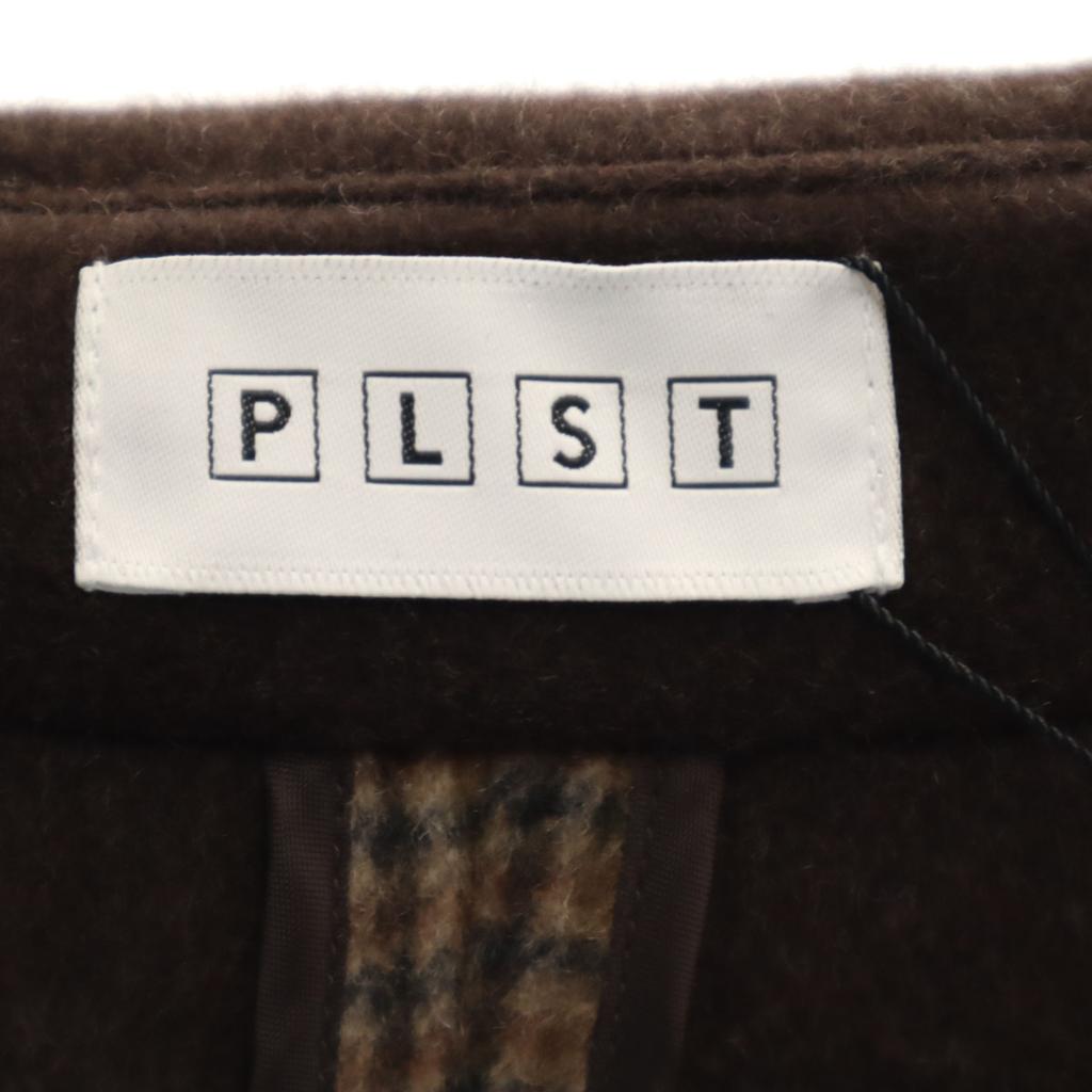 Oanvänd PLST Rutig flodrock M Brun Dam Begagnad