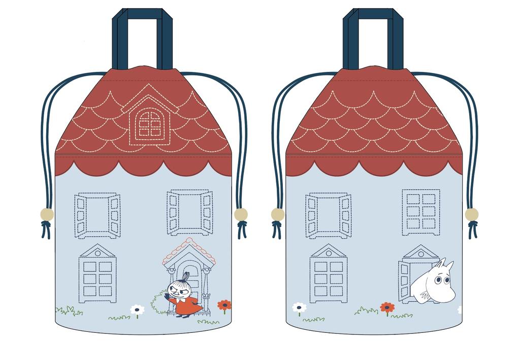 Marushin Moomin Drawstring 1425017100 Bag, Large,