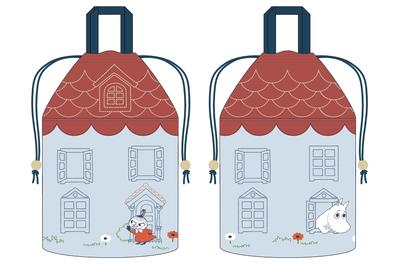 Marushin Moomin Drawstring 1425017100 Bag, Large,