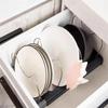 Expandable Pot Lid Holder Stainless Steel Dish Drying Rack Kitchenware Storage Rack  for Home