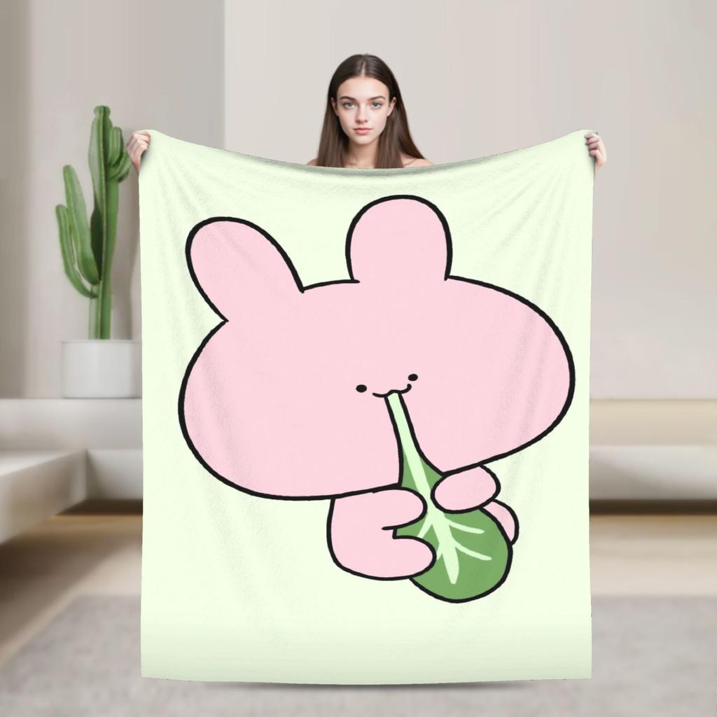 A-Asamimichaan Plush Blankets Girls Boys  Flannel Bedding Throws For Couch Chair Super Warm Custom Quality Bedspread Gift