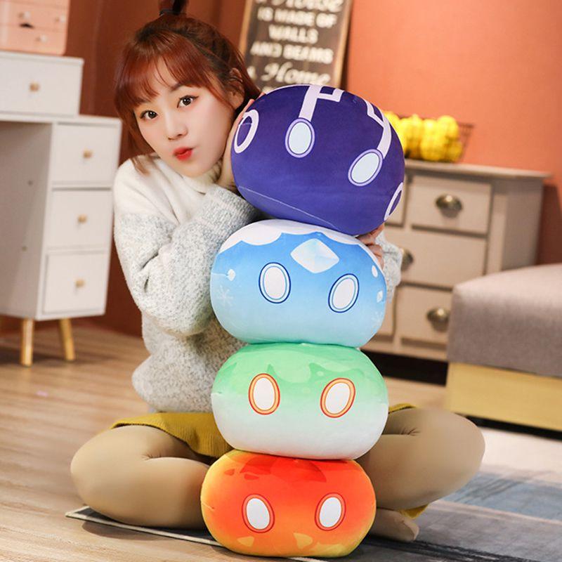 Genshin Impact Slime Theme Adorable Plush Dolls Perfect Kids Gift Cartoon Pillow