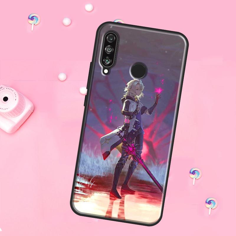 Genshin Impact Albedo For Huawei Nova 12s 12i 8i 11i 9 10 SE Y60 Y70 Y90 Y72 Y73 Y61 Y91 P60 Pro P30 P40 Lite Case