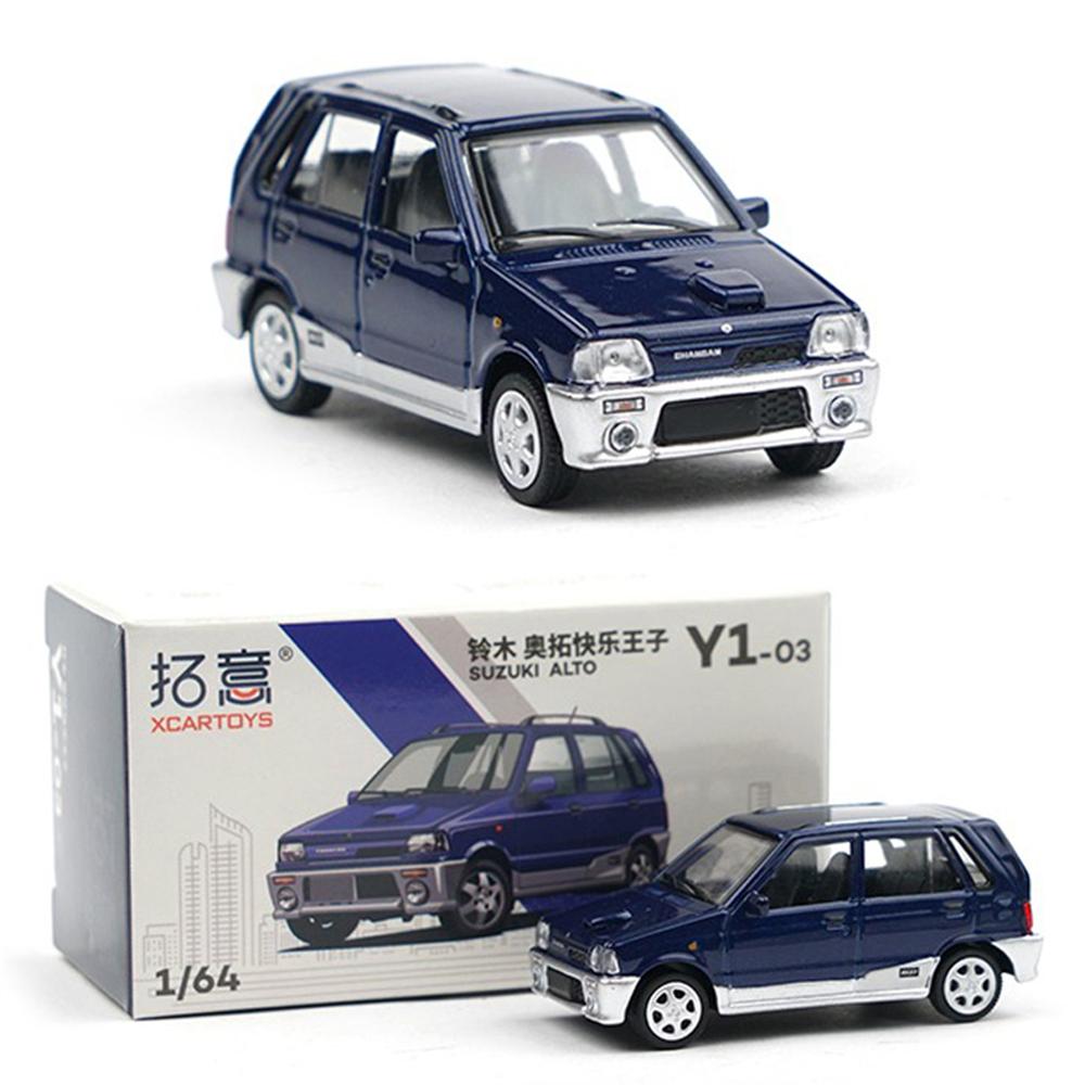XCARTOYS 1/64 Miniature Model Alloy Car Model Toy Suzuki Alto Happy Prince Blue Real Appearance Decoration Collection Toy