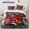 Man Utd  Pattern Bedding Quilt Set Quilt Cover Pillowcase Home Decoration Birthday Gift (1 * Duvet Cover + 2 * Pillowcase, Without Core)