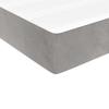 Pocket Spring Mattress Medium Firm Light Grey 120 x 210 x 20 cm Velvet