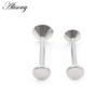 Alisouy 1 Stück G23 Titan Trichter Schraubgewinde Ohr Tragus Helix Bar Labret Lippenring Knorpel Ohrstecker Piercing Körperschmuck
