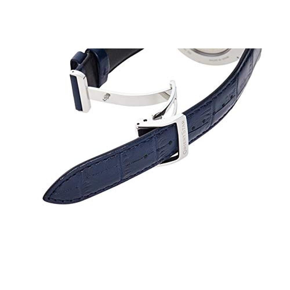 [Orient Star] Montre Automatique ORIENT STAR Classique Semi-squelette Mécanique Fabriquée au Japon Cœur Ouvert RK-AV0003S Homme Blanc Argent