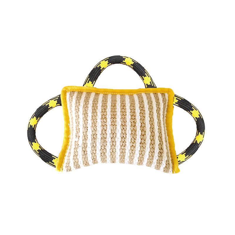 Dog training coarse linen tear-resistant bite pillow pounce on molars and molars German Wrangler training Dog Bite Stick