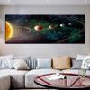 Abstract Landscape Space Sun Eight Planets of Solar Canvas Painting Posters and Prints Wall Art Picture Living Room No Frame