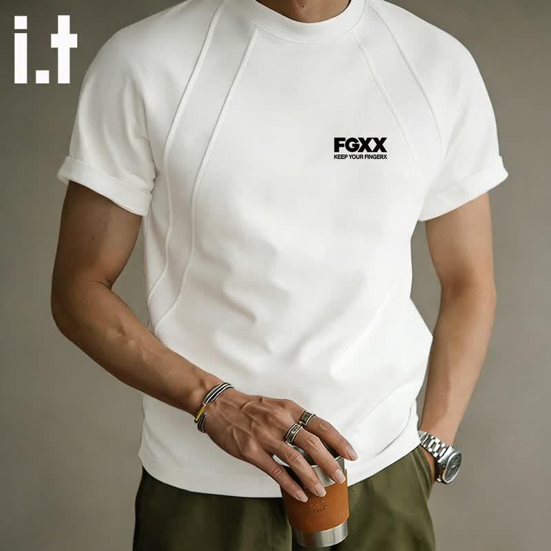 Fingercroxx Men s Trendy Short Sleeve T-Shirt L