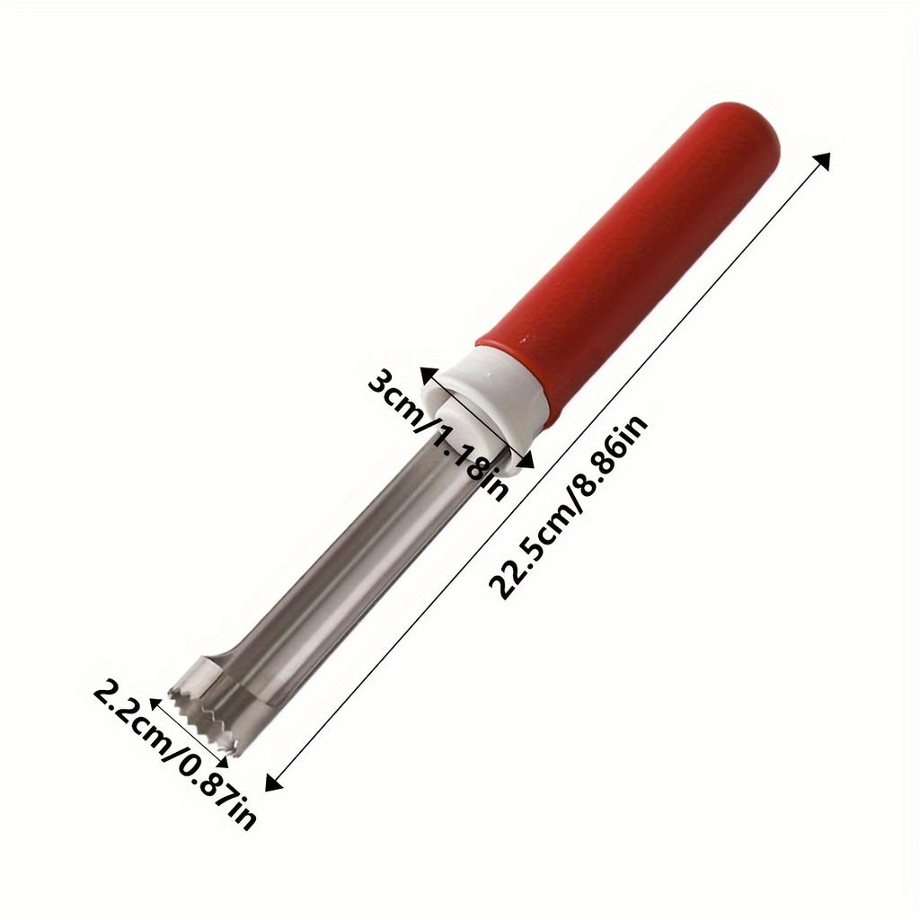 1pc Stainless Steel Apple Corer and Peeler - Dual-Function Fruit Pitter, Ideal for Core Removal and Fruit Separation