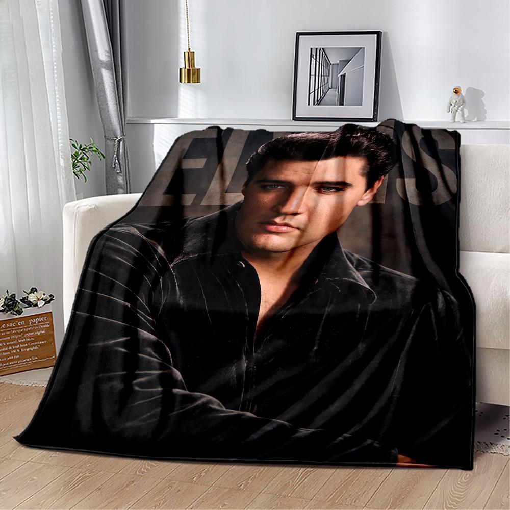 Manta de Rendimiento de Elvis Presley Suave Cálida Acogedora Perfecta para Sala de Estar Cama Ropa de Cama para Todas las Ocasiones Estilo Moderno