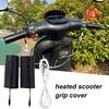 Motorcycle Heated Grips 3 Temperature Settings Cycling Hand Heater Motorcycle Heated Grips Cover for Winter Cold Weather Scooter