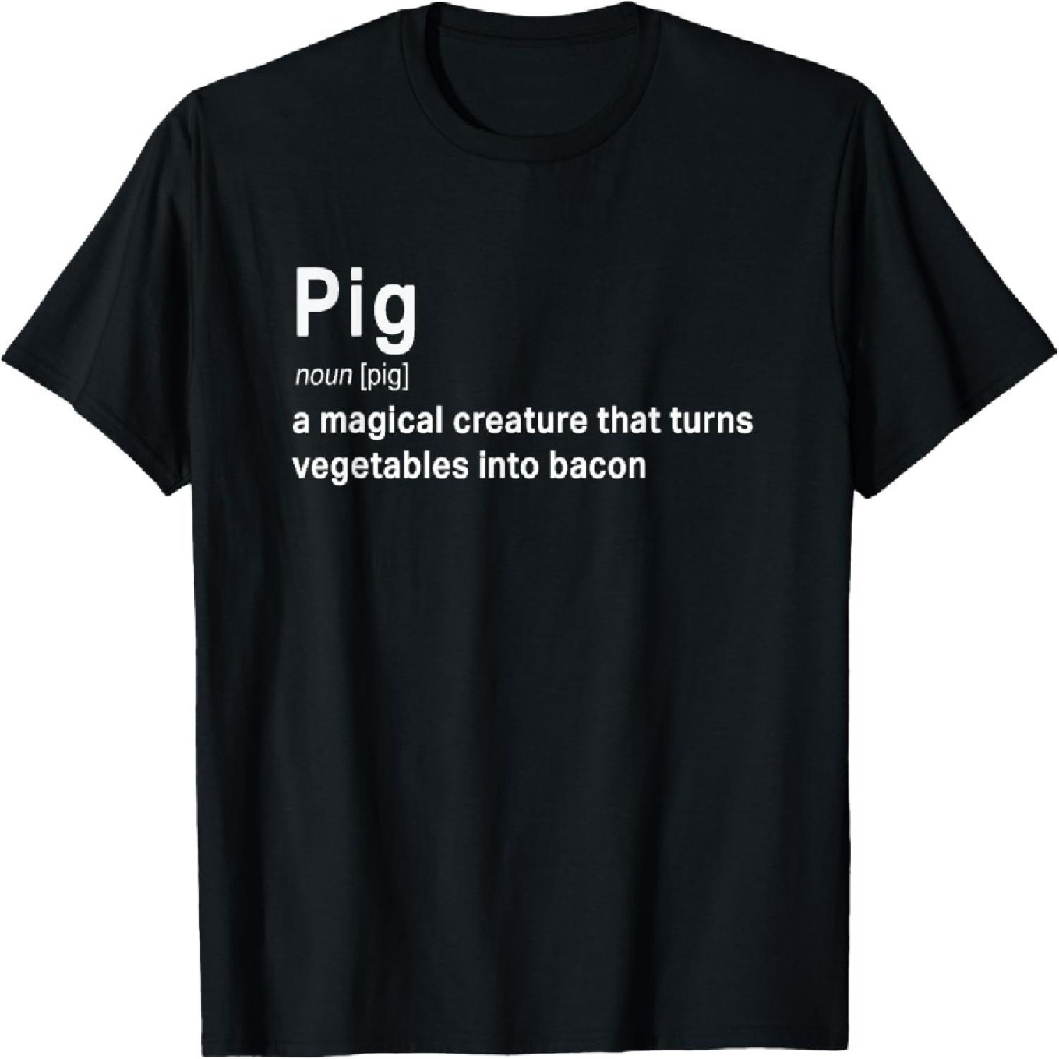 

Best Hilarious Pig and Bacon Definition Funny Gift T-Shirt XXXXXL різнокольоровий