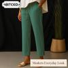 Women's Fashion Casual Solid Color Print Pants & Capris