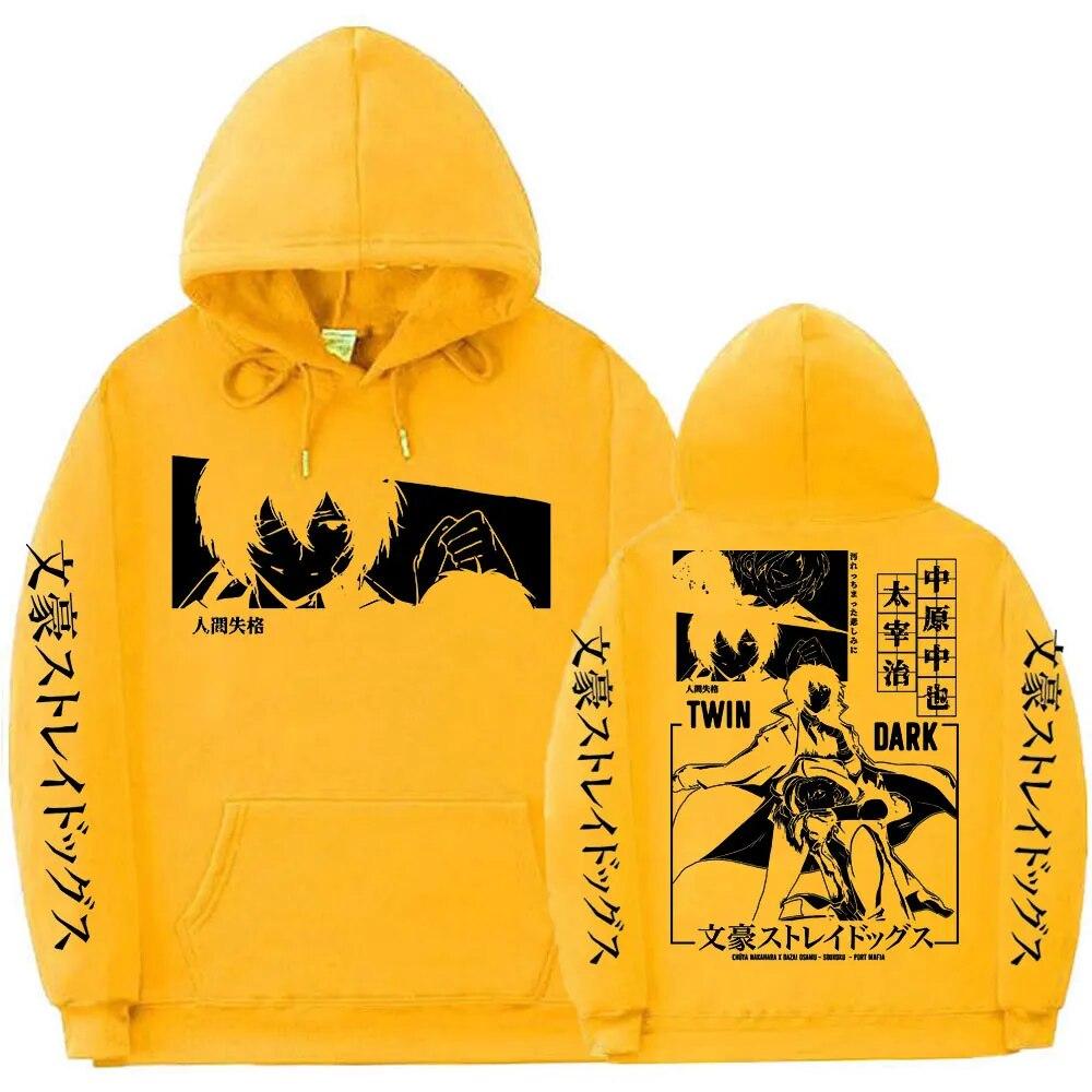 

Аниме с длинным рукавом унисекс женский свитер унисекс уличная одежда Bungo Stray Dogs Dazai Osamu Nakahara Chuuya толстовка унисекс графические толстовки 4XL