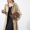 Stylish Winter Women's Saddle Bag Fashionable Crossbody Purse In Black Beige Pink Khaki