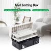 Plastic Storage Toolbox, 3-Layer Portable Tool Box, Hobby or Craft Storage Toolbox, Multiplication