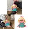 Cartoon Plush Woolen Phone Bag For Women With Knit Design And Shoulder Strap