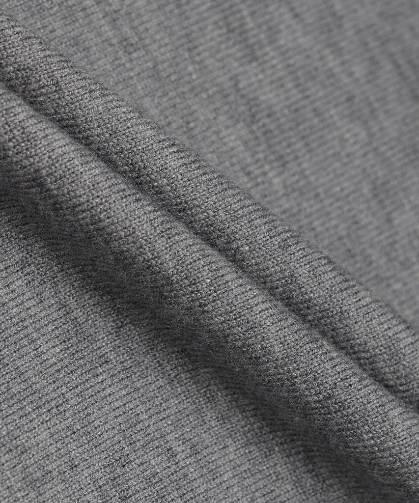 247SERIES Fine Ribbed V-Neck 12Gg Knit Melange Gray