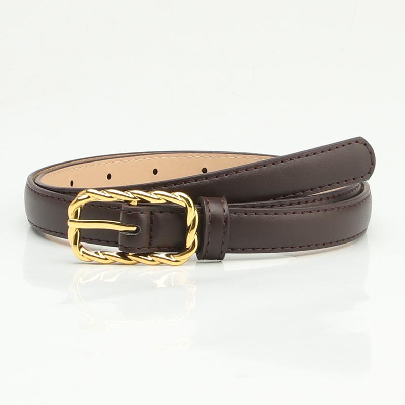 New Women's Korean Style PU Alloy Pin Buckle Belt - Casual & Versatile for Pants, Waist, Coat, Suit, Trousers.