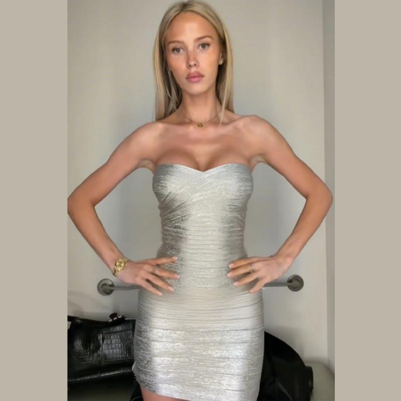 Spring 2026 Strapless Bodycon Dress: Elegant Bandage Style for Women