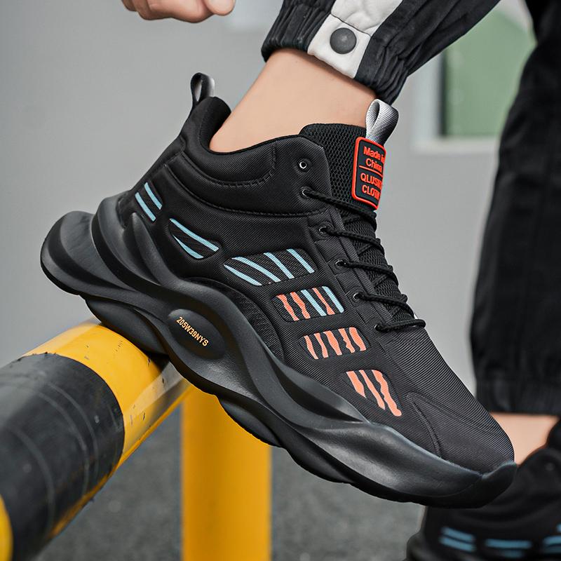 Men's Shoes Breathable Work Safety Shoes Trendy Non-slip Sports Comfortable Insoles Rubber Upper Men Shoes Tenis Para Hombre