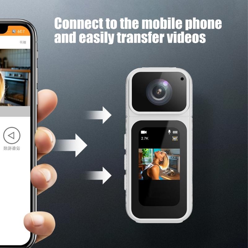 Magnetic Camera Portable Retro Camera Video Recorder Sports Mini Camera Pocket Camera with 180 Degree Rotating Lens