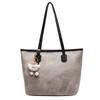 Niche high-end design tote bag large-capacity commuting leisure texture shoulder messenger bag pendant bag