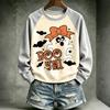 Damen Halloween Pullover Sweatshirt mit Aufdruck und süßem Design für die Feiertage
