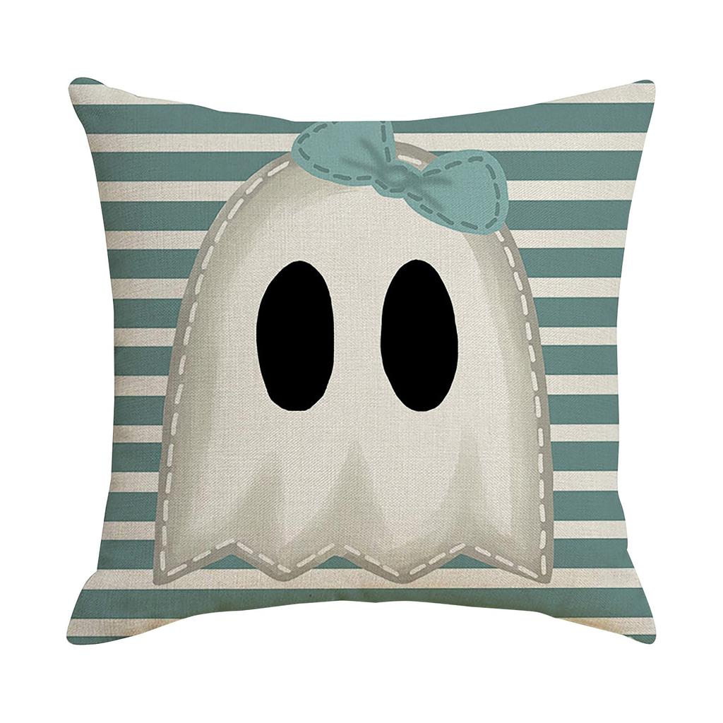 Halloween Pillow Cover Living Room Sofa Bedroom Pillow Single Sided Linen Pillow
