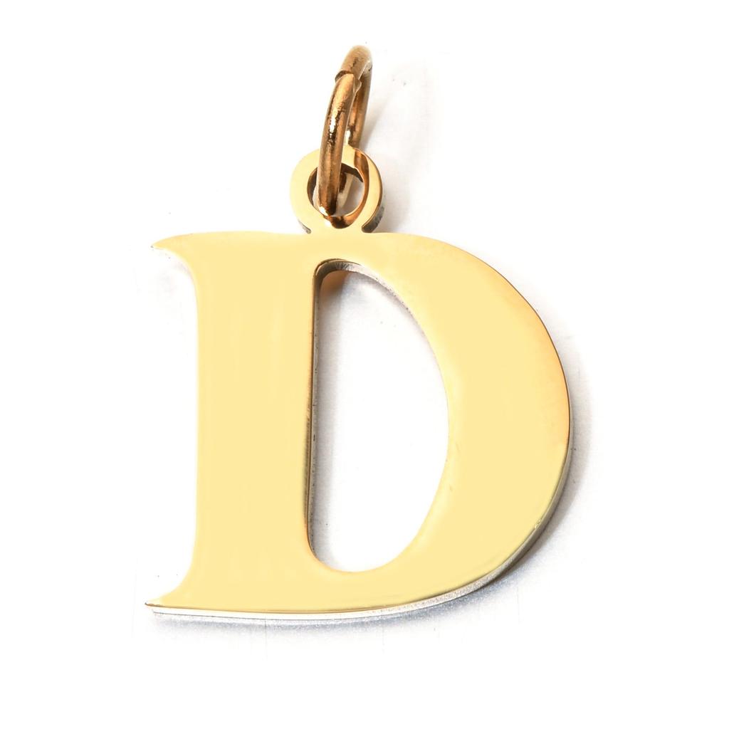 Handmade Stainless Steel English Letter Pendant - Non-Fading Charm