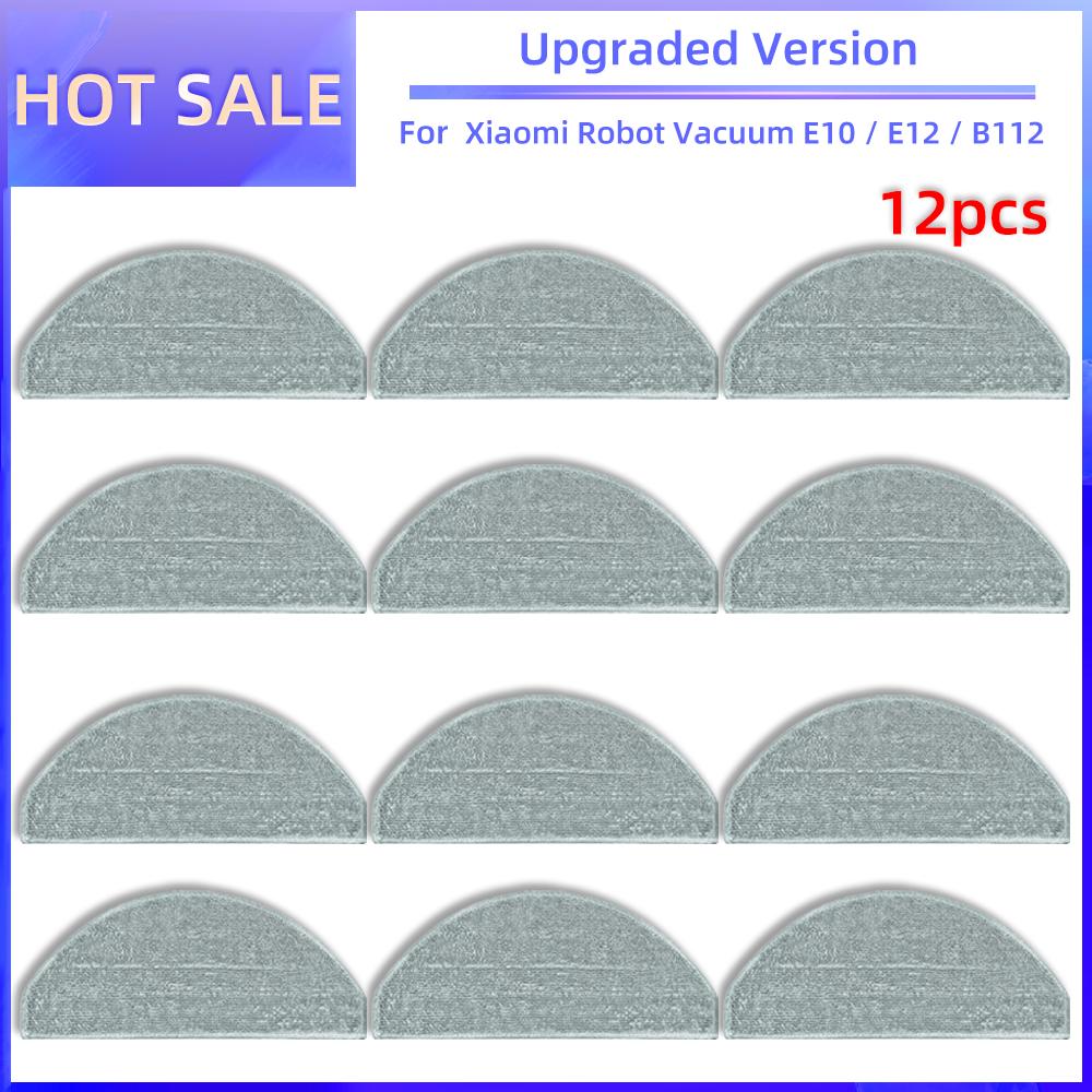 For Xiaomi Robot Vacuum E10, E10C, E12, B112 Replacement Parts Side Brush Hepa Filter Mop Rag Spare Parts Accessories