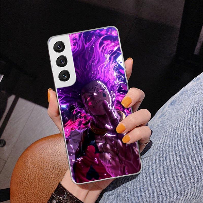 Huner X-Hunters Hisoka Phnoe Case for Samsung Galaxy S26 S25 Edge S23 S24 Ultra S22 Plus S21 S20 FE Unique Cover Soft Coque Gala