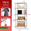 Multi-layer metal storage rack for kitchen, microwave, floor, bathroom, oven seasoning.
