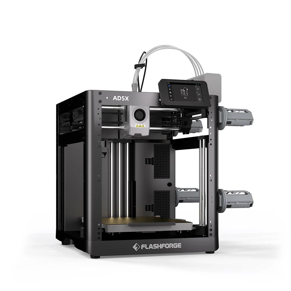 FLASHFORGE 3d Printer AD5X Multi-Color Printing High Speed Intelligent Filament System One-Click Auto Leveling Group Control