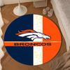 Denver Broncos Round Mat, Anti-slip Circle Carpet Chair Rug For livingroom,Bedroom, Doormat Home Decor Gift Christmas Gifts