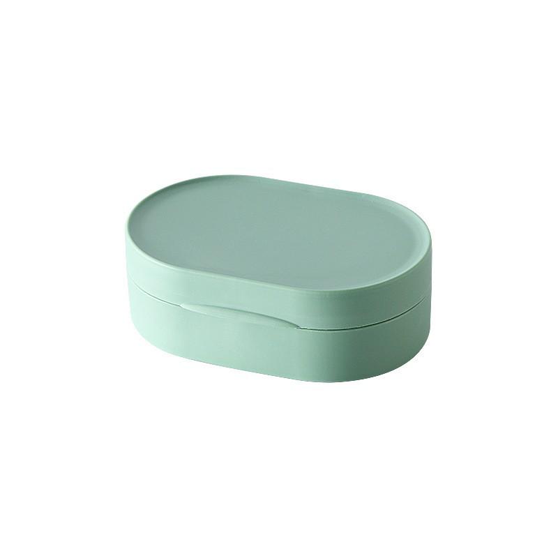 Compact Waterproof Soap Box with Lid – Track Shape Storage Container