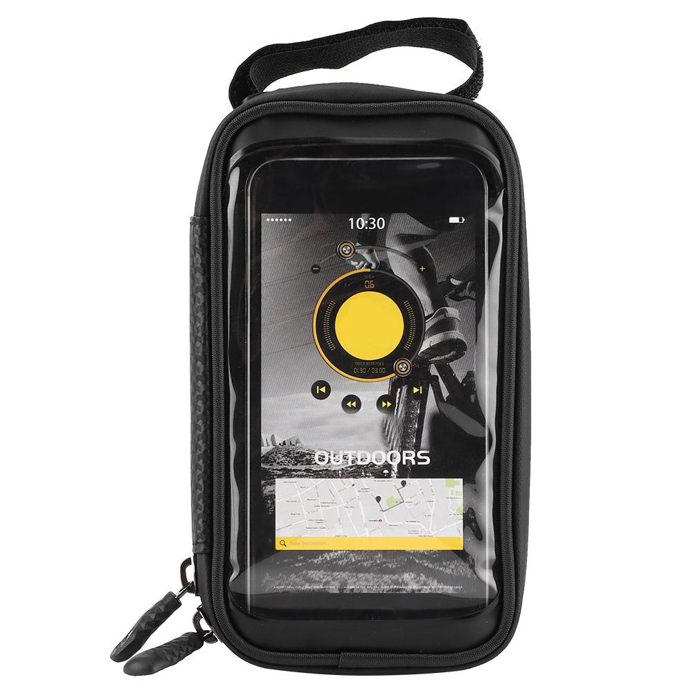 Waterproof Outdoor Hard Shell Cycling Bike Handlebar Storage Bag Bicycle Phone Holder CaseBlack
