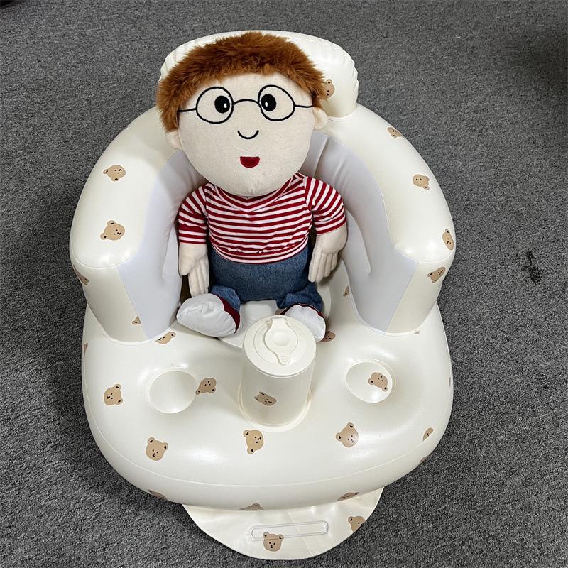 Новый ПВХ надувной детский обучающий стул: Портативный уличный детский диван и сиденье для купания