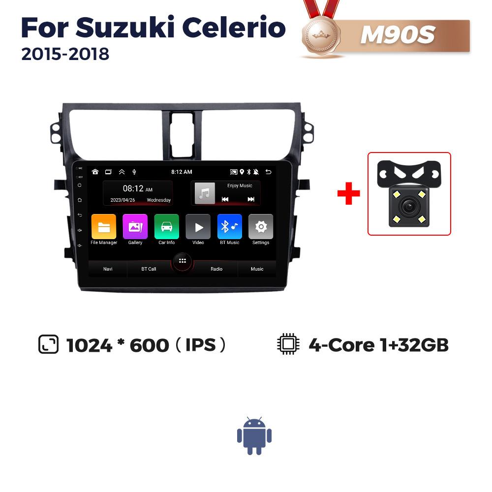 8-Core 2Din Android Car Radio Stereo Multimedia Video Player For Suzuki Celerio 2015-2018 GPS Navigation Wireless Carplay Auto