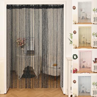 Glitzer Vorhänge Quasten Vorhänge Hängende Türvorhang Verschlüsselung Trennwand Dekoration Vorhang für Tür Wohnzimmer Schlafzimmer