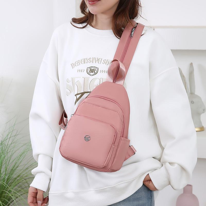 Small Backpack Women's Shoulder Bag Multifunctional Chest Bag Water-Repellent Crossbody Bag