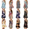 Women's Summer Boho Floral Tank Dress With Comfortable Loose Fit For Casual Beach Outings
