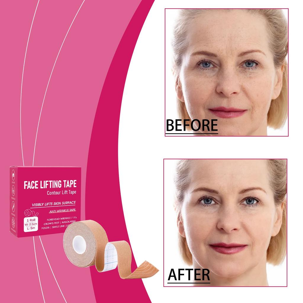 Facial Wrinkle Lifting Tape With Lifting, Firming, Thinning, And Low Sensitivity Design Suitable For Multiple Parts Of The Face
